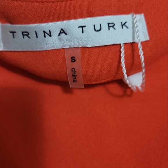 Trina Turk Symphony Dress Puff Sleeve NWT Size S - Picture 6 of 7